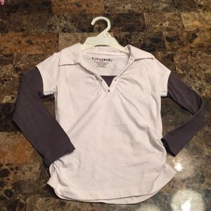 Size 4 white long sleeve shirt!
